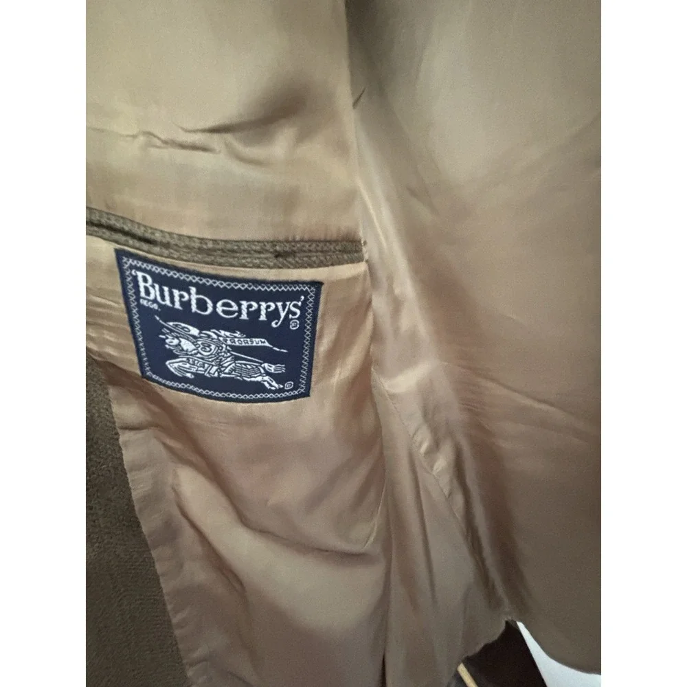 Burberry Mens 44R Herringbone Sport Coat Wool  Jacket‎ Academia Office Casual